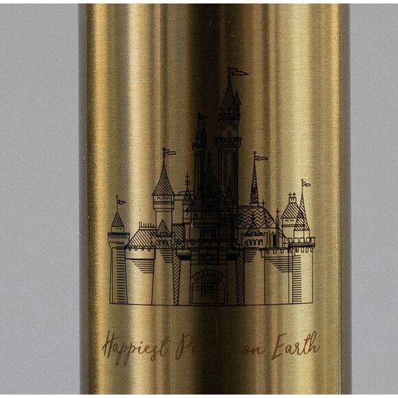 Disneyland Resort Gold Metal Water Bottle - NWT - Happiest Place on Earth Disney - Picture 2 of 8